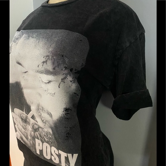Loose Fit Women Post Malone “Posty” Vintage Shirt - Picture 2 of 5
